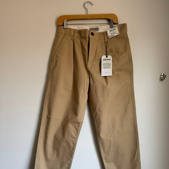 The Stronghold Khaki Relaxed/Tapered workwear cotton chino pants - Picture 1 of 4
